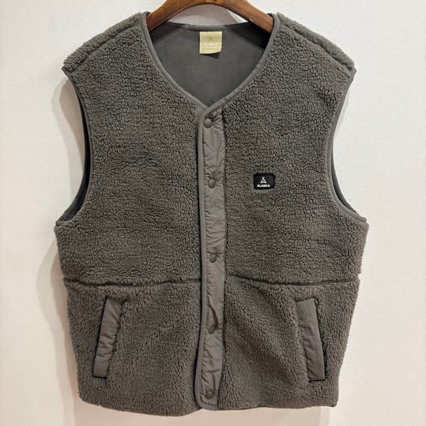 ALASKA 알래스카 공용 덤블 플리스 조끼 그레이 M