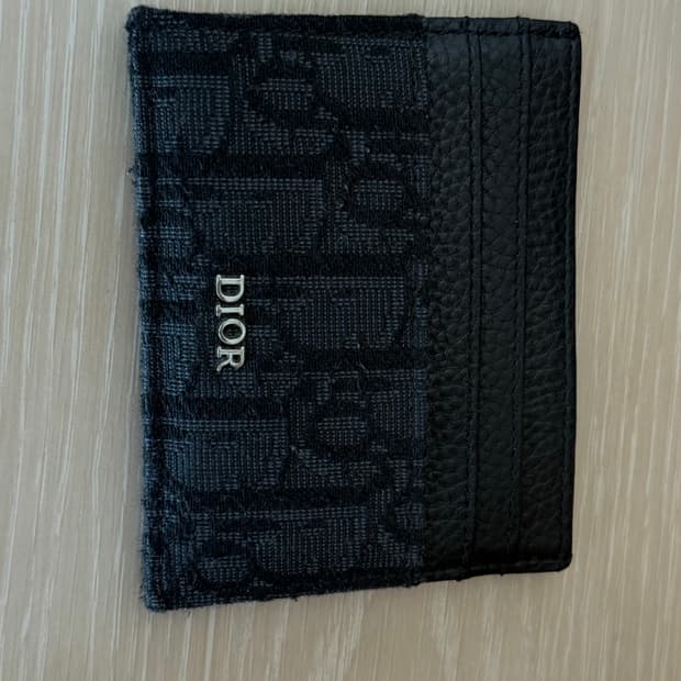 디올 자카드 카드지갑