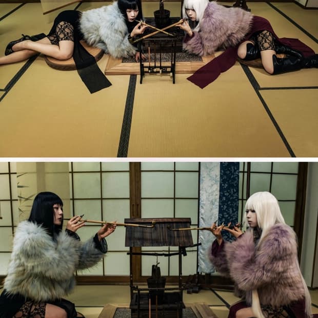 피아오량 퍼자켓 아쿠아