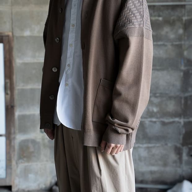 야시키 니트 가디건 브라운 2사이즈