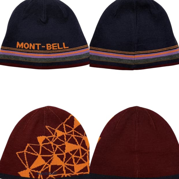 몽벨 빈티지 리버서블 양면 비니 모자