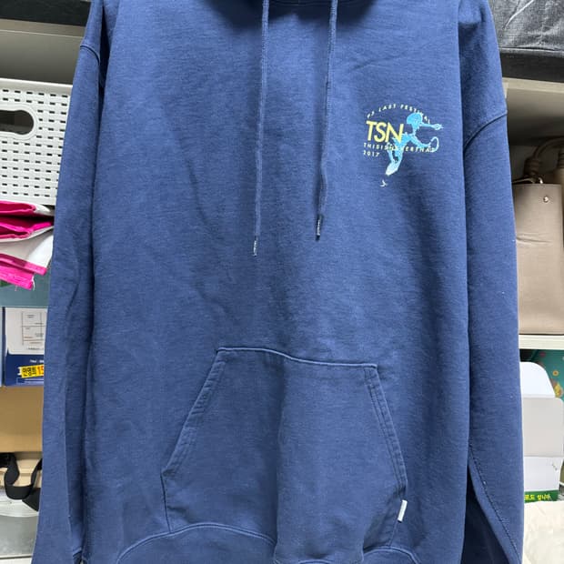 디스이즈네버댓 후드티 네이비 L