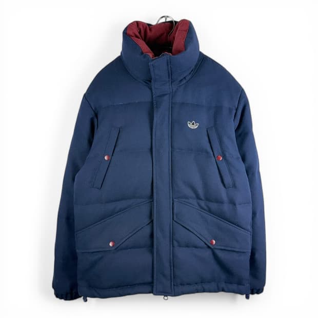 (85) 아디다스 트레포일 덕다운 패딩 네이비