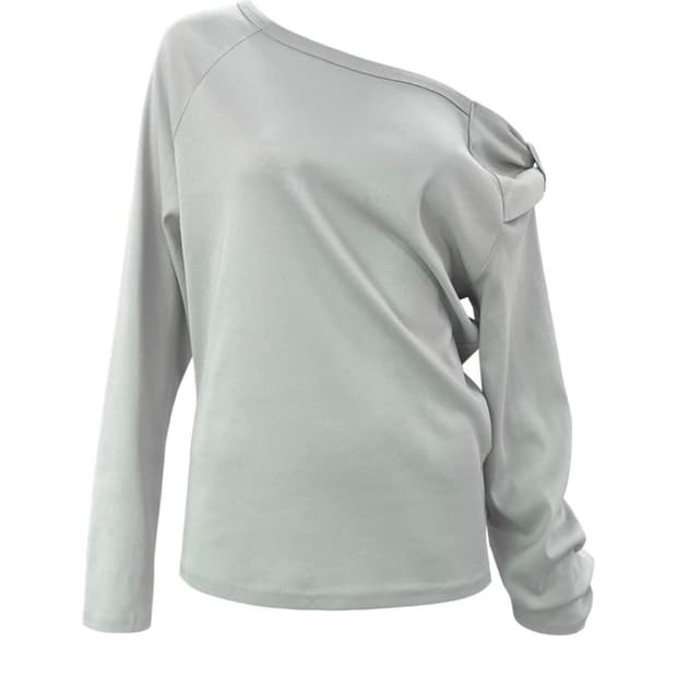 체메씨 보우 원 숄더 롱슬리브