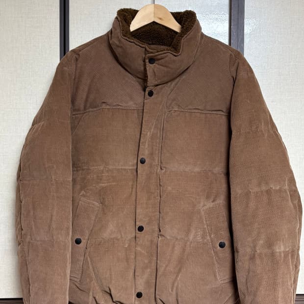 [XL] 버커루 코듀로이 숏 패딩 푸퍼