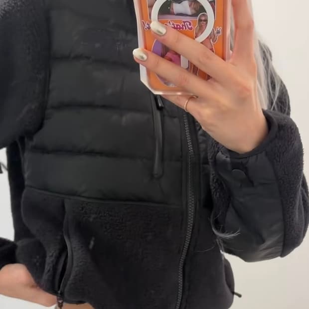 NJ4FR87A 여성 RMST 데날리 테크 하이브리드 자켓 BLACK