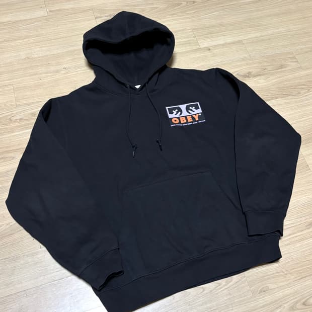 오베이 후드티 후디 블랙