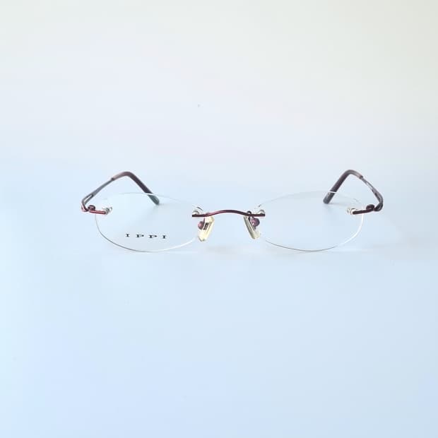 데드스탁  IPPI  슬림 보석 무테 안경테 70