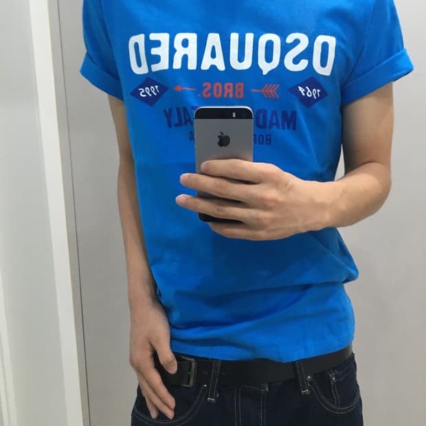디스퀘어드2 빈티지 슬림핏 티셔츠