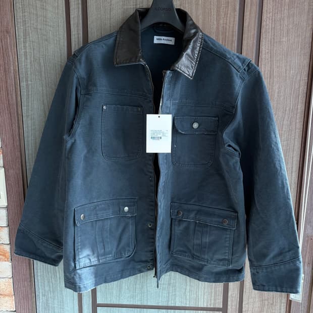 새상품) 밀로 아카이브 빈티지 카르마 워크 자켓 시멘트 블루
