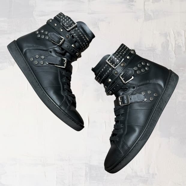 생로랑 에디슬리먼 14FW sl/16h 하이탑 스니커즈 35.5