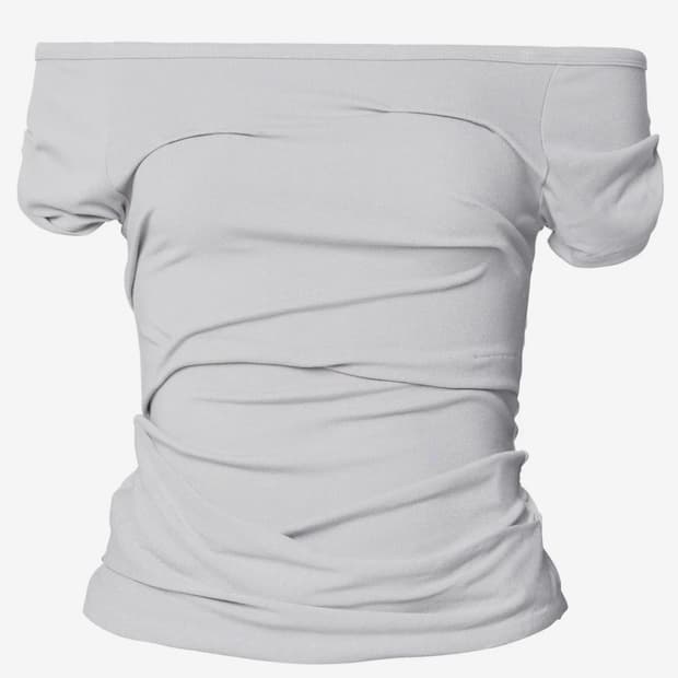 플레어업 Draped Top (Cloud White)