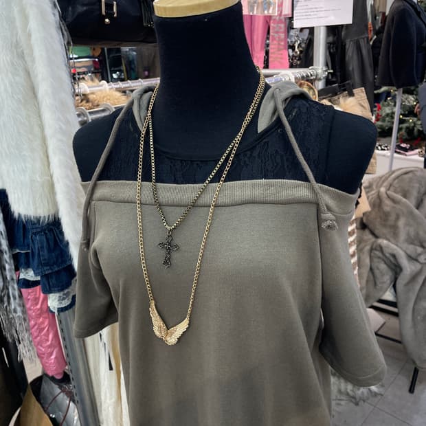 M.K.R 갸루 오프숄더 원피스