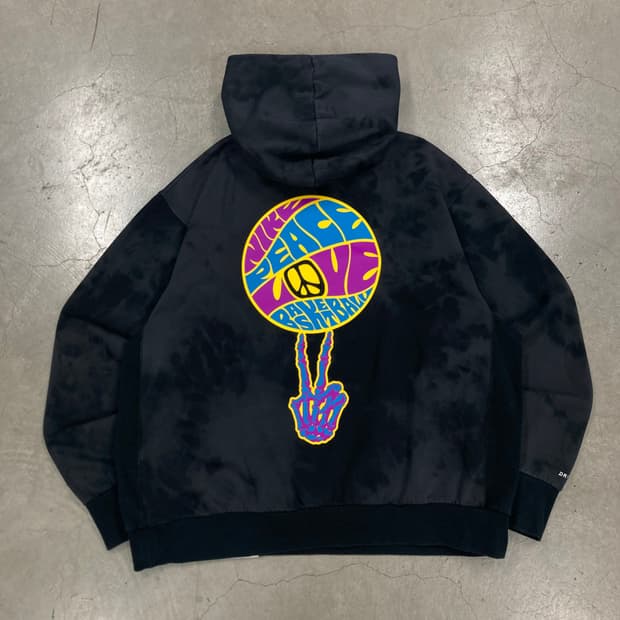 나이키 하드우드 피스러브 빅로고 후드티