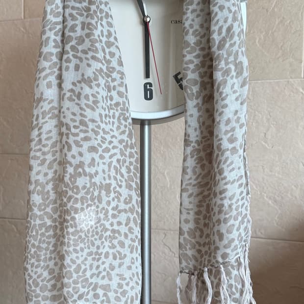 summer vintage leopard print scarf 