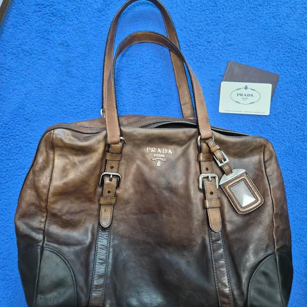 빈티지 프라다 토트/더플백