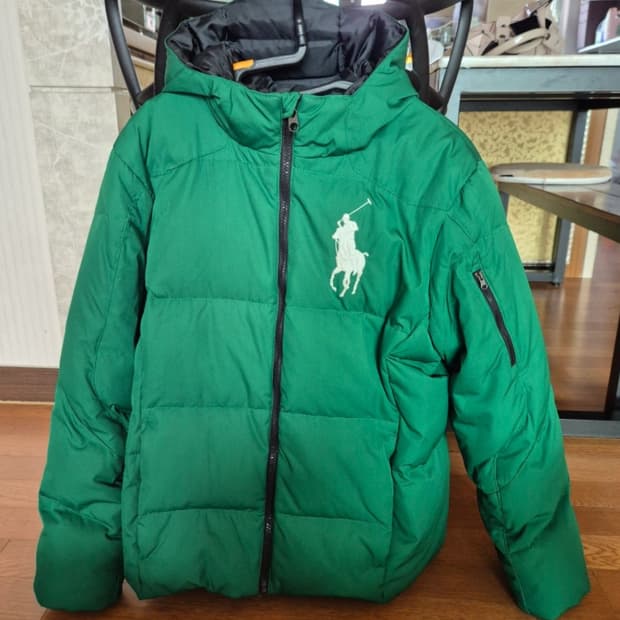 폴로 빅포니 패딩 그린 xl