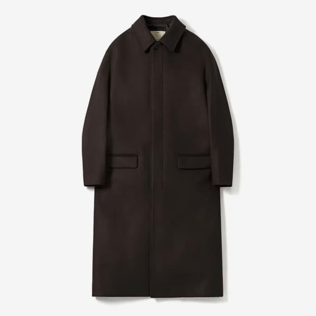 [2] 포터리 Melton Wool Mac Coat dark brown