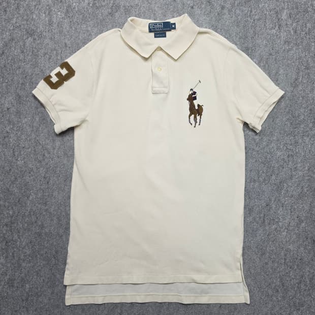 폴로 랄프로렌 멀티포니 빅포니 커스텀핏 PK 카라 반팔티 M