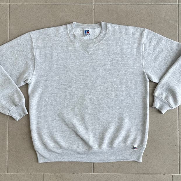 90s 빈티지 러셀 스웻셔츠 그레이 L USA