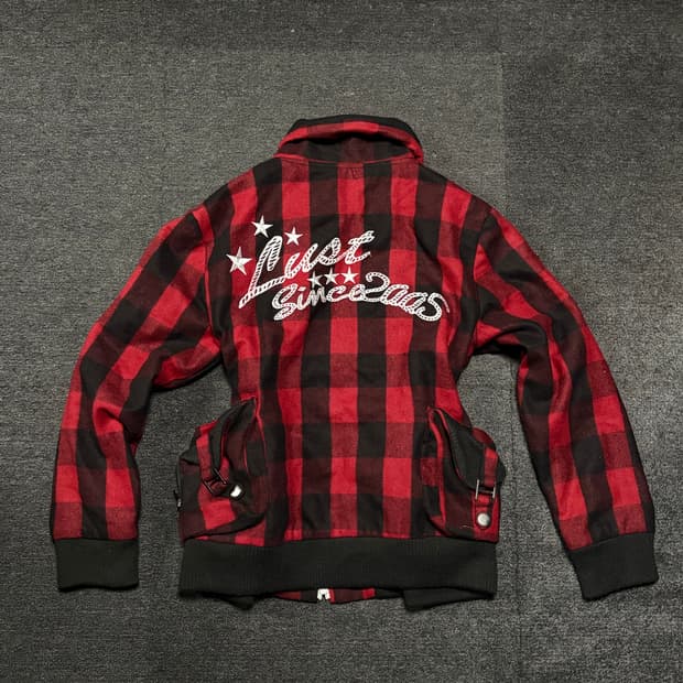 Rock & Punk red tartan check jacket