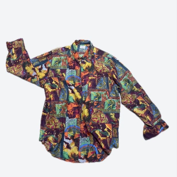 lechateao 빈티지 이태리 실크 셔츠 38사이즈