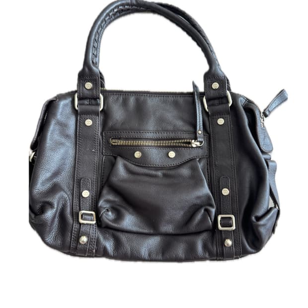 y2k 갸루 빈티지 워싱 가죽 가방