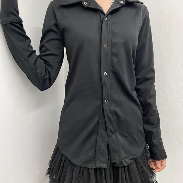 A.P.C 블랙 버튼 셔츠