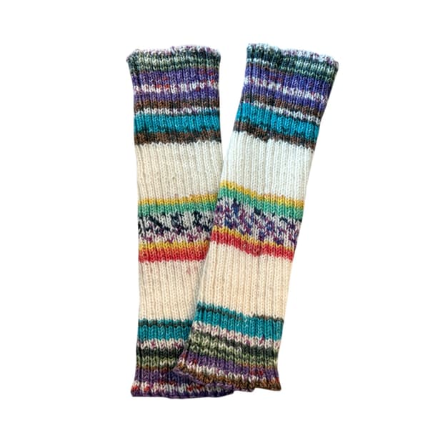 Fair Isle knit arm warmer