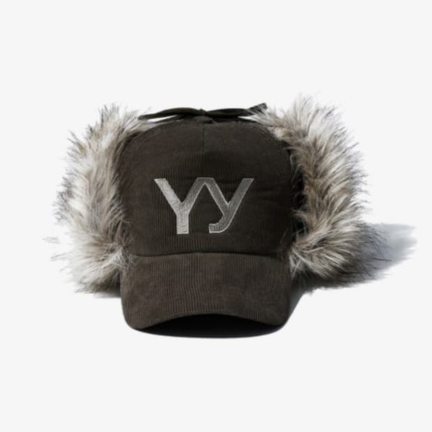 오픈와이와이 퍼 코듀로이 이어플랩 카키