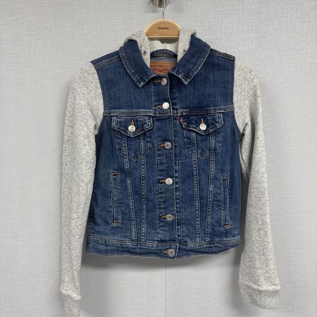 리바이스 트리커 후드 데님자켓