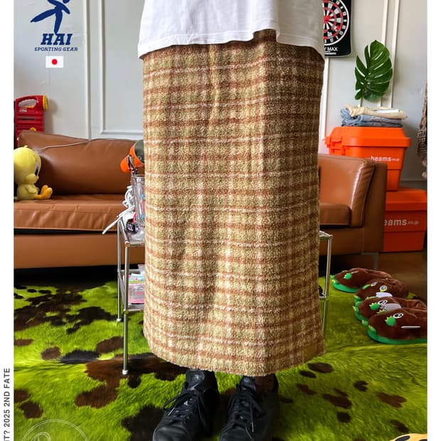 ~1980s HAI by ISSEY MIYAKE Fleece Skirt