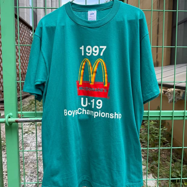 [XL] 햄버거최대 몇개드실수있나요? 50/50 90s 저지스 맥도날드티