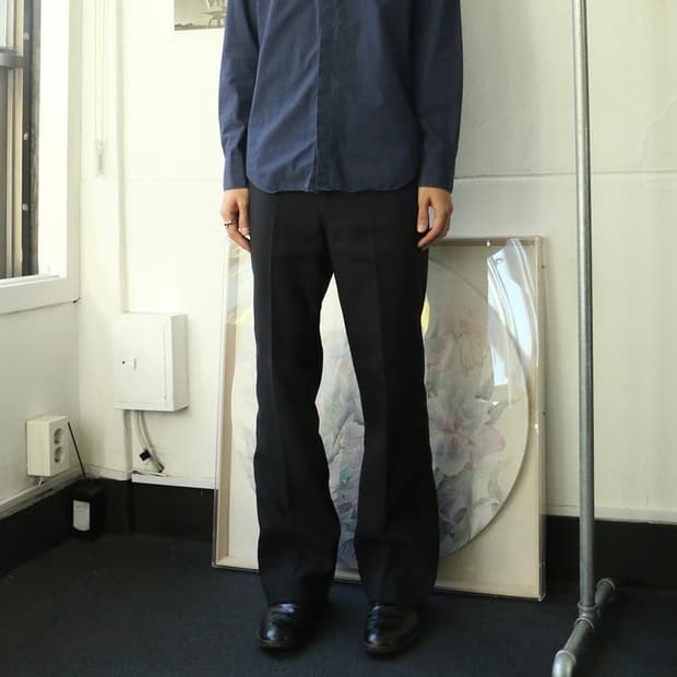 니들스 블랙 부츠컷 트라우저