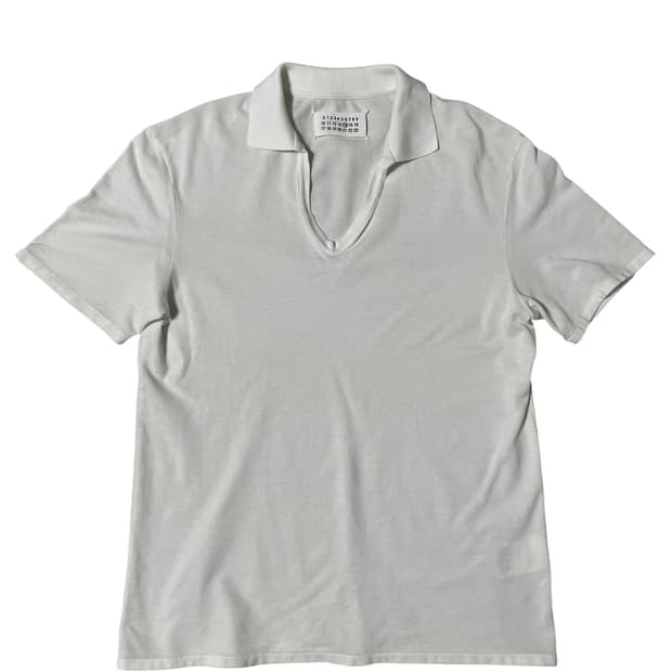 Martin Margiela White V-neck T-Shirts