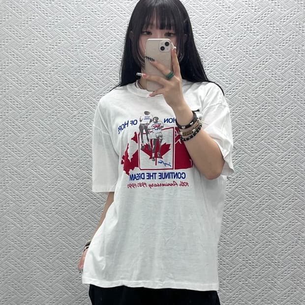 플로리다 빈티지 캐나다 마라톤 프린팅 반팔티 110 C10633
