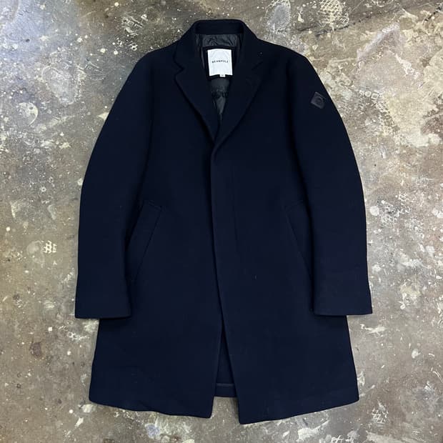 100) 빈폴 신슐레이트 누빔 패딩 코트 울코트