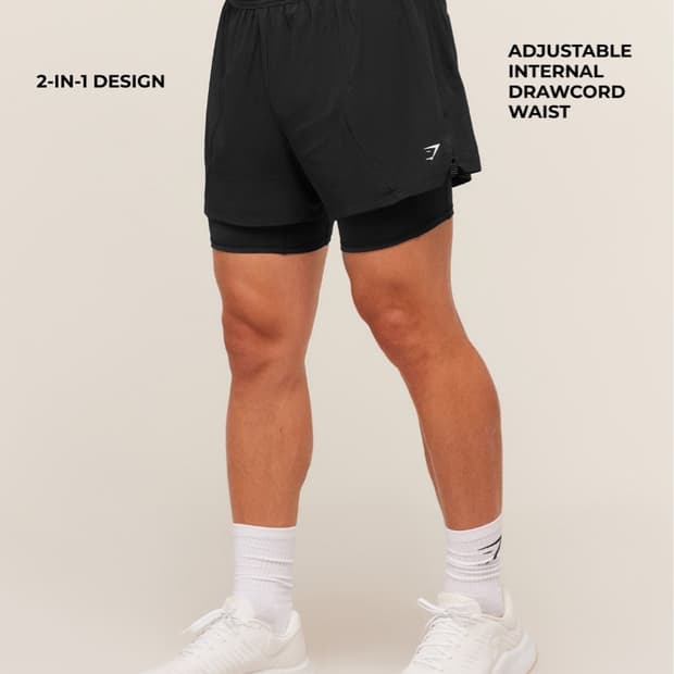 Gymshark 2in1 러닝 쇼츠