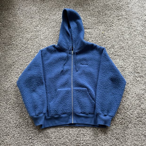 슈프림 퍼지 텍스처 후드집업