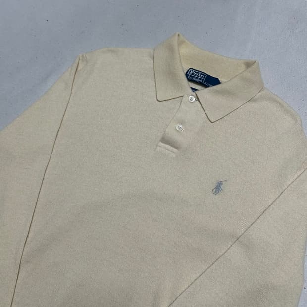 M 폴로랄프로렌 메리노울 카라 니트