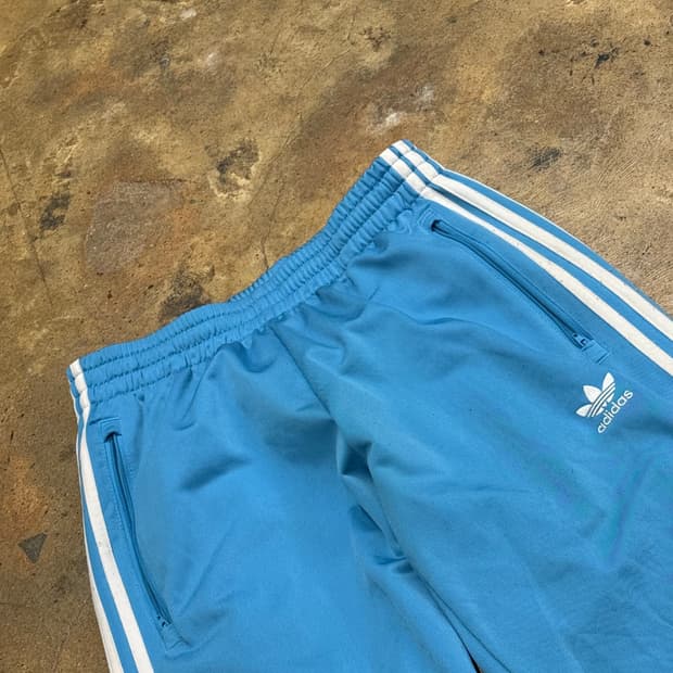 [정품/M] 아디다스 삼선 트레이닝 바지 하늘색 b17