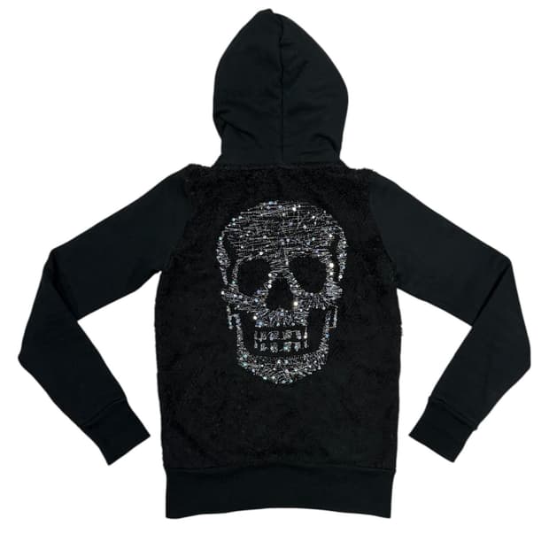 히스테릭 글래머 아카이브 해골 퍼 후드 집업 자켓