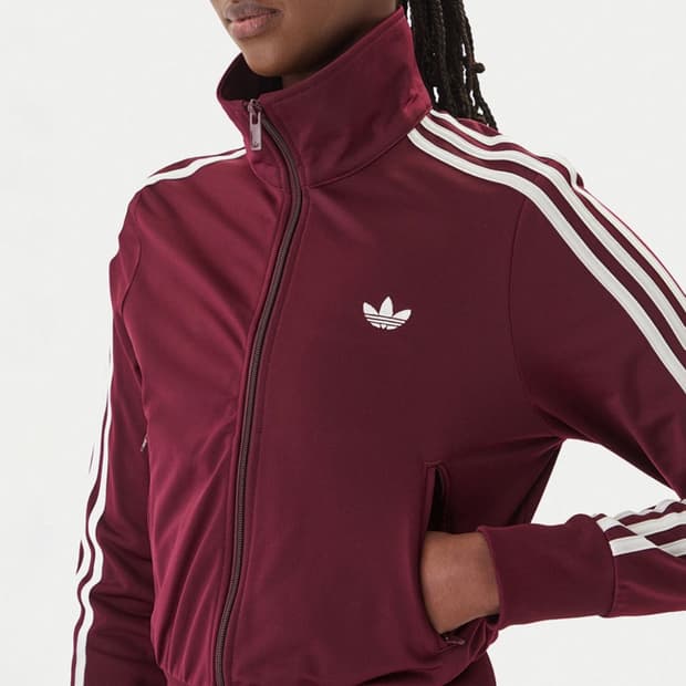 아디다스 파이어버드 트랙탑 - 버건디 S
