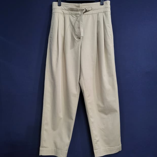 마시모두띠 투턱 벨트 와이드 팬츠