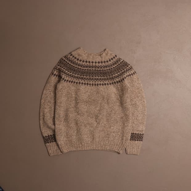 스코틀랜드 노르딕 울 스웨터 A1866