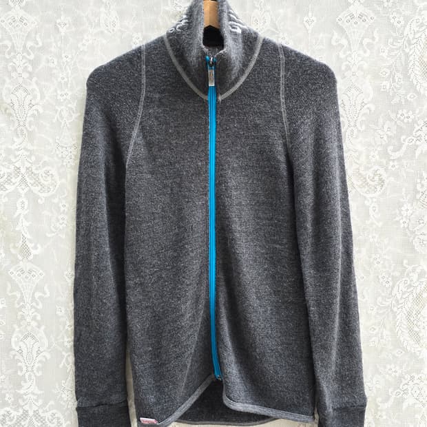 스웨덴산 울 파워 니트 풀집업