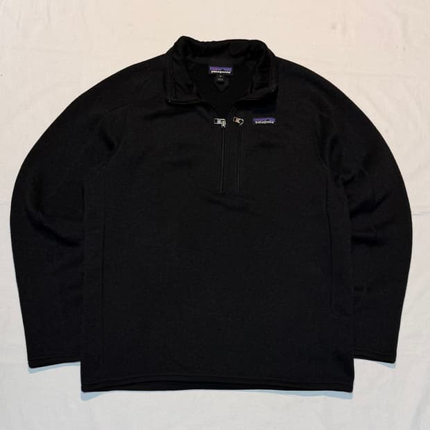 파타고니아 베터 스웨터 신칠라 반집업 플리스 블랙