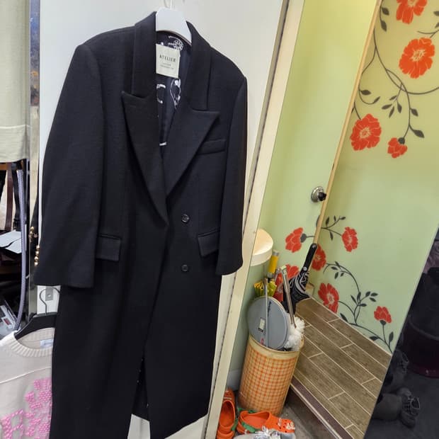 럭키 슈에뜨 더블 롱 코트