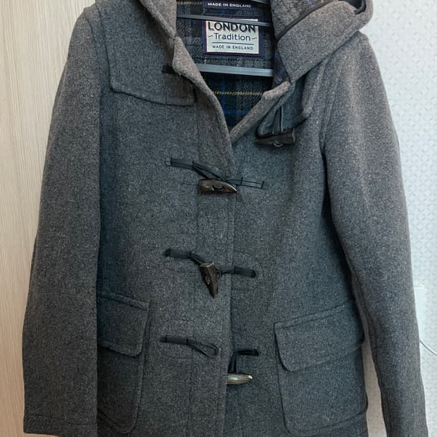 영국 잉글랜드 울 혼방 떡볶이 더플코트