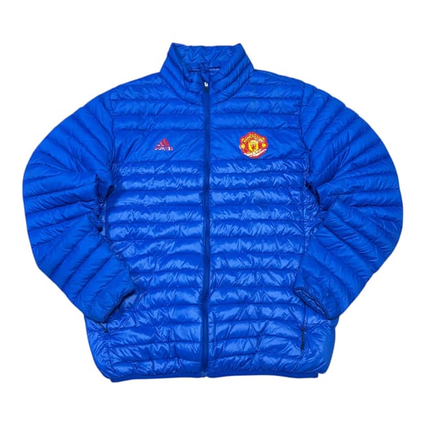 아디다스 맨체스터유나이티드 로얄 블루 덕다운 경량 패딩